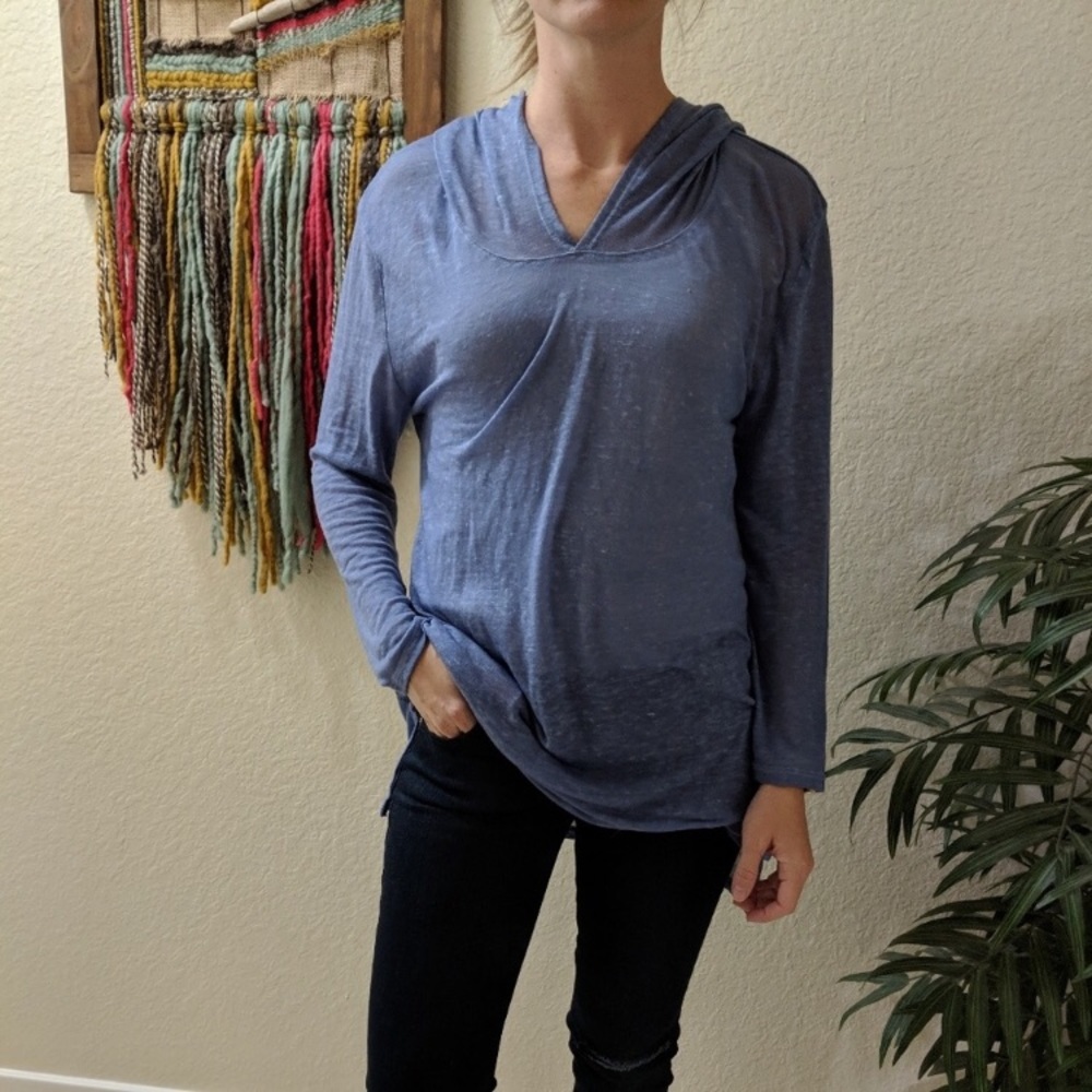 Lucky Brand Lotus Open Back Hoodie
